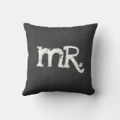 Krijtbord Huwelijk Meneer Mevrouw Kussen (Achterkant)