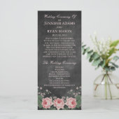  krijtbord | Huwelijksprogramma Rack Kaarten (Staand voorkant)