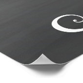 Krijtbord Huwelijksreceptie Bord Afdruk Poster (Hoek)