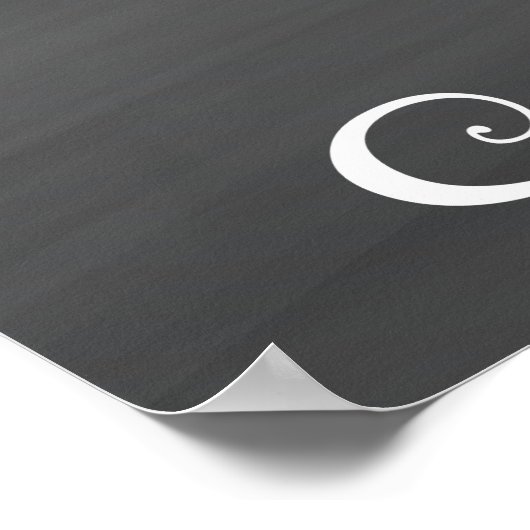 Krijtbord Huwelijksreceptie Bord Afdruk Poster (Hoek)