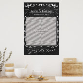 Krijtbord Huwelijksrekwisiet Poster voor Fotobooth (Keuken)