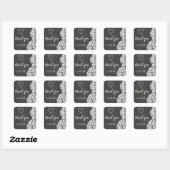  krijtbord Hydrangea bruiloft dank u Vierkante Sticker (Vel)