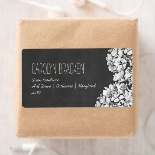  krijtbord Hydrangeas Bloemenbruiloft Etiket (Insitu)