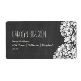  krijtbord Hydrangeas Bloemenbruiloft Etiket