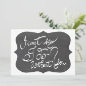 Krijtbord Ik kan niet zeggen dat ik het zonder jou Kaart (Staand voorkant)