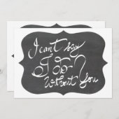 Krijtbord Ik kan niet zeggen dat ik het zonder jou Kaart (Voorkant / Achterkant)