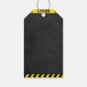 krijtbord in aanbouw Baby shower Cadeaulabel (Achterkant)