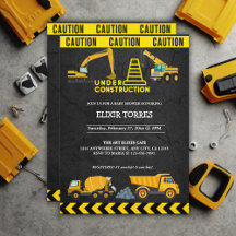 krijtbord in aanbouw Baby shower