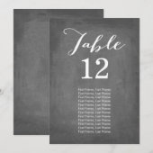 Krijtbord individuele tafelkaarten kaart (Voorkant / Achterkant)