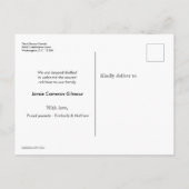 Krijtbord Introductie Pasgeboren Baby Fotocollage Aankondigingskaart (Achterkant)