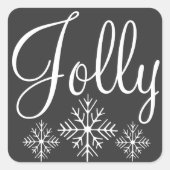 Krijtbord Jolly Snowflakes Stickers (Voorkant)