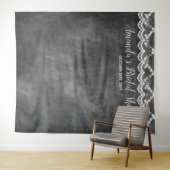 Krijtbord Kant Bruidsborrel Fotohokje Achtergrond Wandkleed (In Situ (horizontaal))