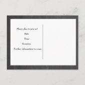  Krijtbord Kant sla de datum op Aankondigingskaart (Achterkant)