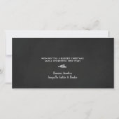 Krijtbord Kerst Bijbeltekst Feestelijke Foto Feestdagenkaart (Achterkant)