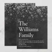 Krijtbord Kerstbericht over Familie Definitie Feestdagenkaart (Voorkant / Achterkant)