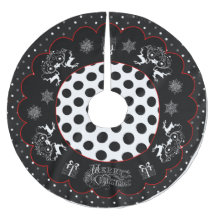 Krijtbord Kerstmis en Polka Dots Boomrok