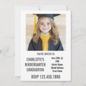 Krijtbord Kind Foto Kleuterschool Afstuderen Kaart (Voorkant)
