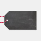 Krijtbord Klaslokaal Kerstmis | Schoolvakantie Cadeaulabel (Achterkant Horizontaal)