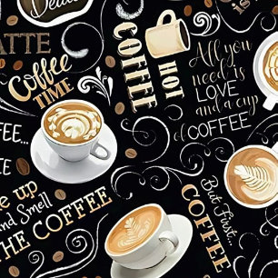 Krijtbord Koffiezaak Typografie & Espresso Kunst Kop