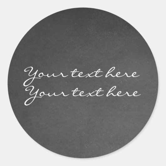 Krijtbord Krijt Custom Party Favor Stickers (Voorkant)