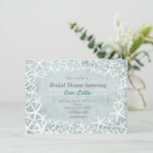 Krijtbord Krijt  Strand Zeester Uitnodiging (Staand voorkant)