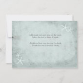 Krijtbord Krijt  Strand Zeester Uitnodiging (Achterkant)