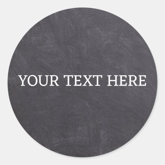 Krijtbord Kruidenpot Klassieke Ronde Cirkel Sticker (Voorkant)