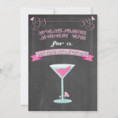 Krijtbord Laatste Vliegen Voor De Ring Uitnodiging (Achterkant)