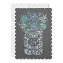 Krijtbord Lacy Mason Baby Shower Het is een Jongen