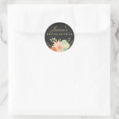 Krijtbord Lente Foliage Bruiloftsfeest Sticker (Tas)