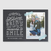 Krijtbord Letter Holiday Fotokaart (Voorkant)