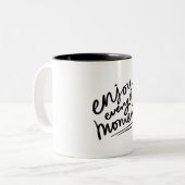 Krijtbord Lettering Koffietijd Minimale Mok (Voorkant links)