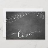 Krijtbord Lichten Uitgestelde Trouwdatum Aankondig Kaart (Achterkant)