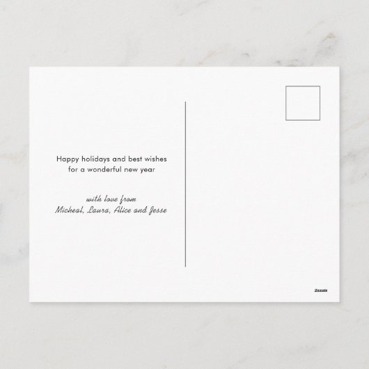 Krijtbord Logo Prettig Kerstmis Kerstkaart Feestdagenkaart (Achterkant)