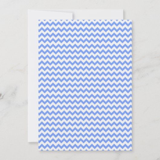  krijtbord look, blauw Chevron Pattern Kaart (Achterkant)