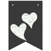  krijtbord look bruiloft Bunting Vlaggetjes (Tweede vlag)