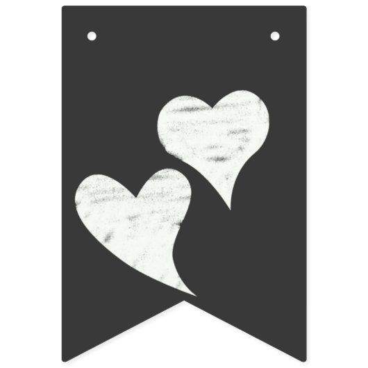  krijtbord look bruiloft Bunting Vlaggetjes (Tweede vlag)