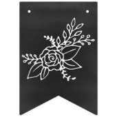  krijtbord look bruiloft Bunting Vlaggetjes (Eerste vlag)