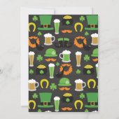 Krijtbord Lucky You St Patrick's Day Dinner Party Kaart (Achterkant)