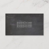 Krijtbord Mason Jar & Hydrangeas Visitekaartje (Achterkant)