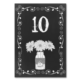 Krijtbord Mason Jar Trouwtafel Kaart