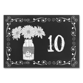Krijtbord Mason Jar Trouwtafel Kaart