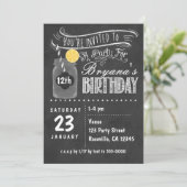 Krijtbord Mason Jar Verjaardagsfeest Uitnodigingen (Staand voorkant)