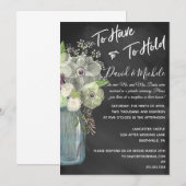 Krijtbord Metselwerk Pot/ Uitnodiging Na De Bruilo (Voorkant / Achterkant)