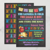 Krijtbord Mexicaanse Fiesta Sangria repetitie dine Kaart (Voorkant / Achterkant)