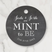  krijtbord Mint om te zijn bruiloft gunst Label (Voorkant)