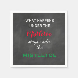 Krijtbord Mistletoe Vakantie Servet