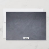 Krijtbord Modern Kerstkaart (Achterkant)