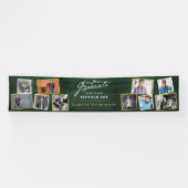 Krijtbord Modern Script 10 Foto Afstudeerfeest Spandoek (Horizontaal)