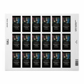 Krijtbord Moderne foto Trouwwijn Etiket (Full Sheet)